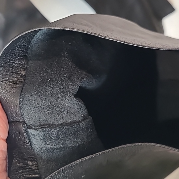 Vintage black leather pants Roxstream size 7-8 womens - Picture 12 of 12